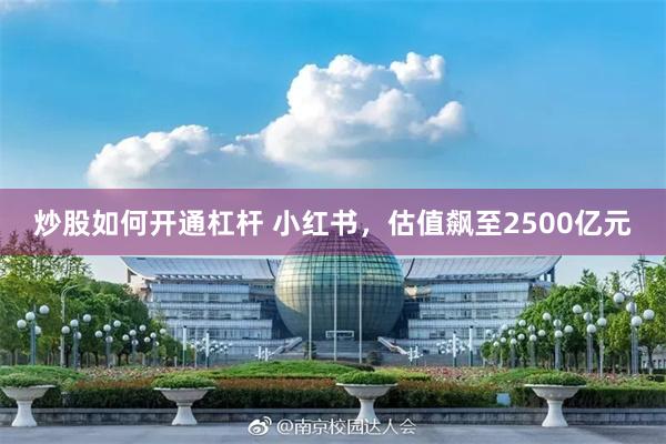 炒股如何开通杠杆 小红书,估值飙至2500亿元