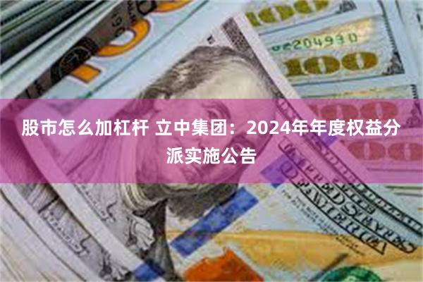 股市怎么加杠杆 立中集团:2024年年度权益分派实施公告